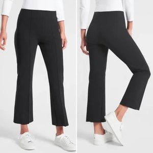 Athleta Mercurial Crop Flare Travel Pants Black, size M